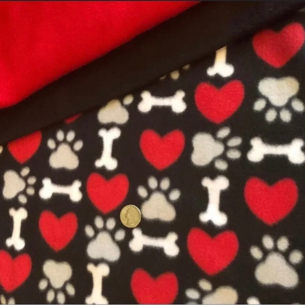 Dog Double Reversible Fleece Blanket 30”x34”